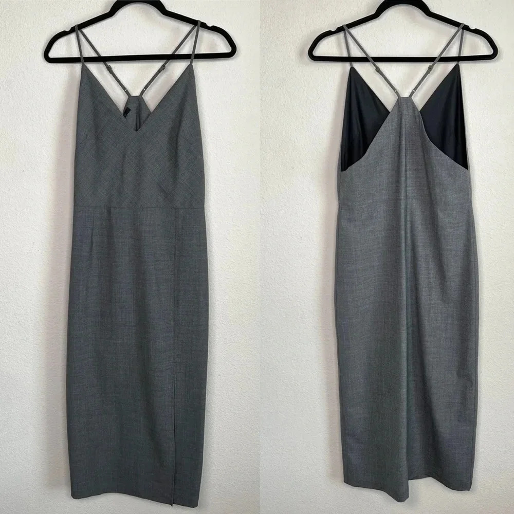 Epoque Evolution Wool Blend Gray Cami Tank Dress Size Small